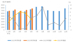 中电联：2023年上半年电力消费情况